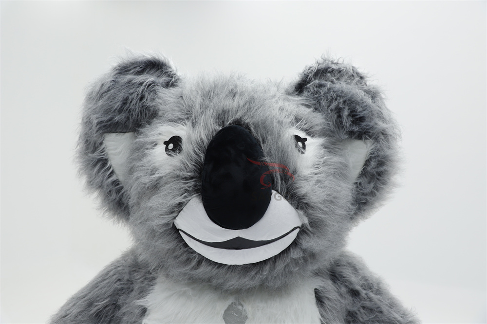 Grey Koala Bear Costume Furry Inflatable 2.6m Koala Mascot Costume for Zoo Events Rental,Big Mascot,Custom Made Grey Koala Bear Costume Furry Inflatable 2.6m Koala Mascot Costume for Zoo Events Rental