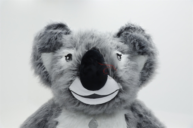 Grey Koala Bear Costume Furry Inflatable 2.6m Koala Mascot Costume for Zoo Events Rental,Big Mascot,Custom Made Grey Koala Bear Costume Furry Inflatable 2.6m Koala Mascot Costume for Zoo Events Rental