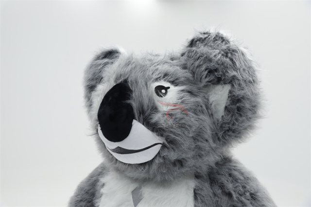 Grey Koala Bear Costume Furry Inflatable 2.6m Koala Mascot Costume for Zoo Events Rental,Big Mascot,Custom Made Grey Koala Bear Costume Furry Inflatable 2.6m Koala Mascot Costume for Zoo Events Rental