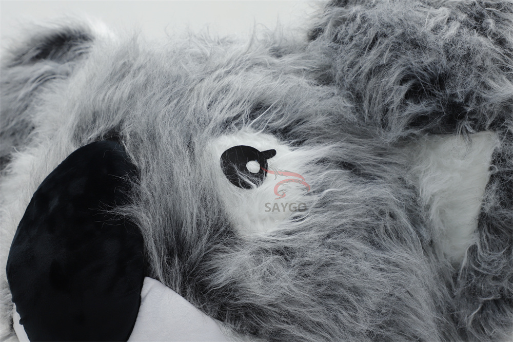 Grey Koala Bear Costume Furry Inflatable 2.6m Koala Mascot Costume for Zoo Events Rental,Big Mascot,Custom Made Grey Koala Bear Costume Furry Inflatable 2.6m Koala Mascot Costume for Zoo Events Rental