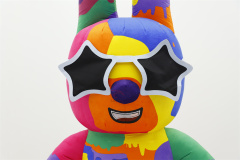 Colorful Star Glasses Bunny Mascot Costume  Clothes for Birthday Party Dress 2/2.6m Celebration Events Rental Inflatable Bunny Rabbit,Big Mascot,Colorful Star Glasses Bunny Mascot Costume  Clothes for Birthday Party Dress 2/2.6m Celebration Events Rental Inflatable Bunny Rabbit