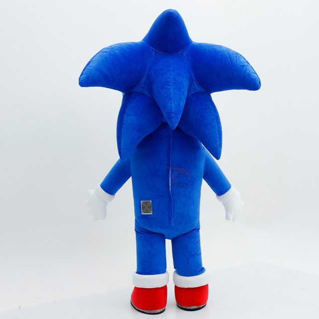 Sonic Mascot Costume Party Show Giant Plush Inflatable Adult Party Event Mascot Cartoon Character Costume,Big Mascot,Sonic Mascot Costume Party Show Giant Plush Inflatable Adult Party Event Mascot Cartoon Character Costume