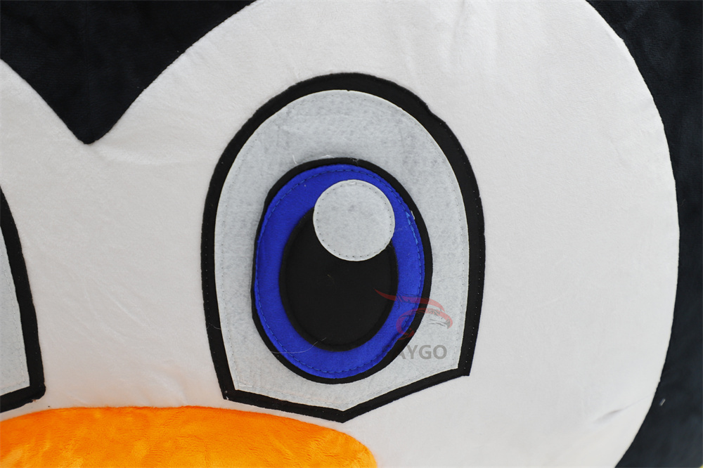 Yellow Scarf Penguin Commercial Factory Price 2m/2.6m Walking Plush Penguin Mascot Costume Adult Inflatable Cartoon Halloween Anime,Big Mascot,2025 Saygo Commercial Factory Price 2m/2.6m Walking Plush Penguin Mascot Costume Adult Inflatable Cartoon Halloween Anime
