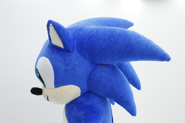 Sonic Mascot Costume Party Show Giant Plush Inflatable Adult Party Event Mascot Cartoon Character Costume,Big Mascot,Sonic Mascot Costume Party Show Giant Plush Inflatable Adult Party Event Mascot Cartoon Character Costume