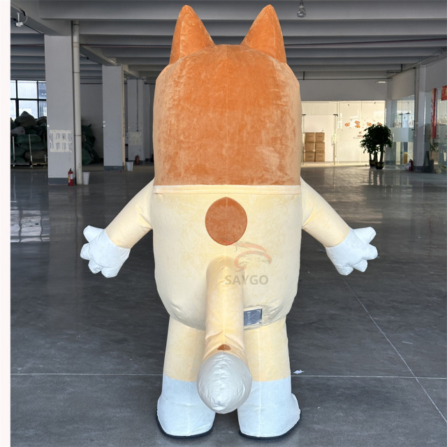 Bluey Cosplay Mascotte Inflatable Giant 2M/2.6M Inflatable Mascot Costume,Big Mascot,Bluey Cosplay Mascotte Inflatable Giant 2M/2.6M Inflatable Mascot Costume