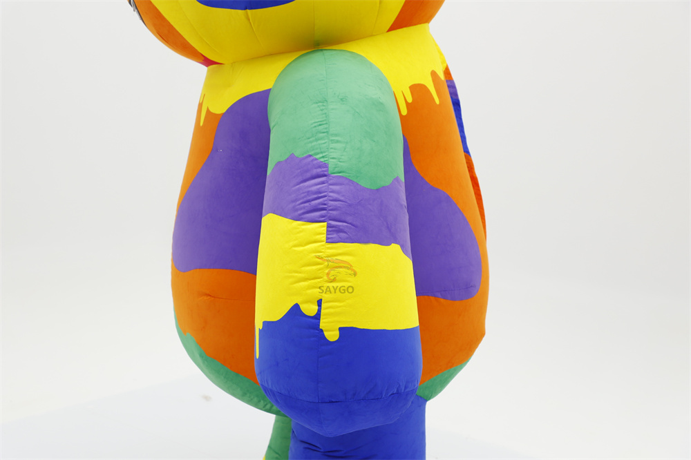 Colorful Star Glasses Bunny Mascot Costume  Clothes for Birthday Party Dress 2/2.6m Celebration Events Rental Inflatable Bunny Rabbit,Big Mascot,Colorful Star Glasses Bunny Mascot Costume  Clothes for Birthday Party Dress 2/2.6m Celebration Events Rental Inflatable Bunny Rabbit