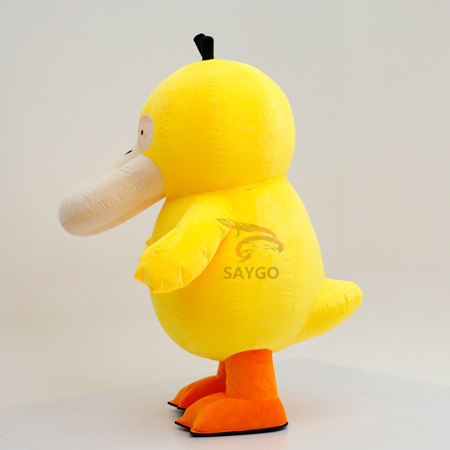 Psyduck Parade Walking Cosplay Costumes 2.2m 2.6m Psyduck Inflatable Platypus Mascots Suit for Events Advertisement Performance,Big Mascot,Parade Walking Cosplay Costumes 2.2m 2.6m Psyduck Inflatable Platypus Mascots Suit for Events Advertisement Performance