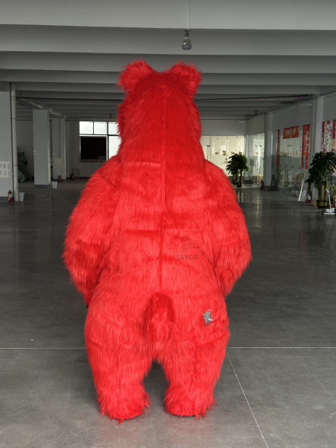 Red Masha Bear Cosplay Mascotte Inflatable Giant 2M/2.6M Inflatable Mascot Costume in Stock Brown Bear Costume for Sale,Big Mascot,Red Masha Bear Cosplay Mascotte Inflatable Giant 2M/2.6M Inflatable Mascot Costume in Stock Brown Bear Costume for Sale