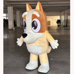 Bluey Cosplay Mascotte Inflatable Giant 2M/2.6M Inflatable Mascot Costume,Big Mascot,Bluey Cosplay Mascotte Inflatable Giant 2M/2.6M Inflatable Mascot Costume