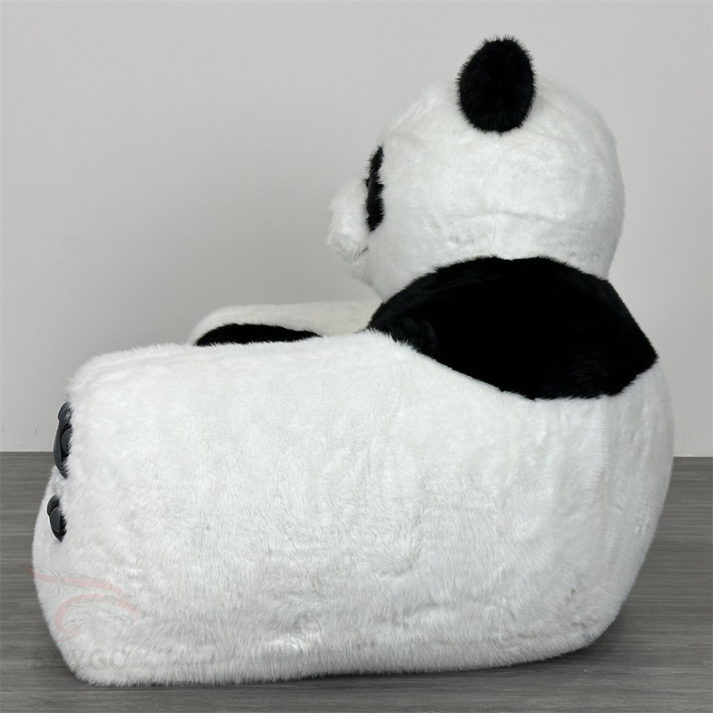 Double Seat Panda Sofa Furry Fibre Leather Sofa Couch for Soft Rest Sofa Bed Furniture,Big Mascot,Family Child Paradise Panda Sofa Chair 1 Person Set Furry Fibre Leather Sofa Couch for Soft Rest Sofa Bed Furniture for Sale