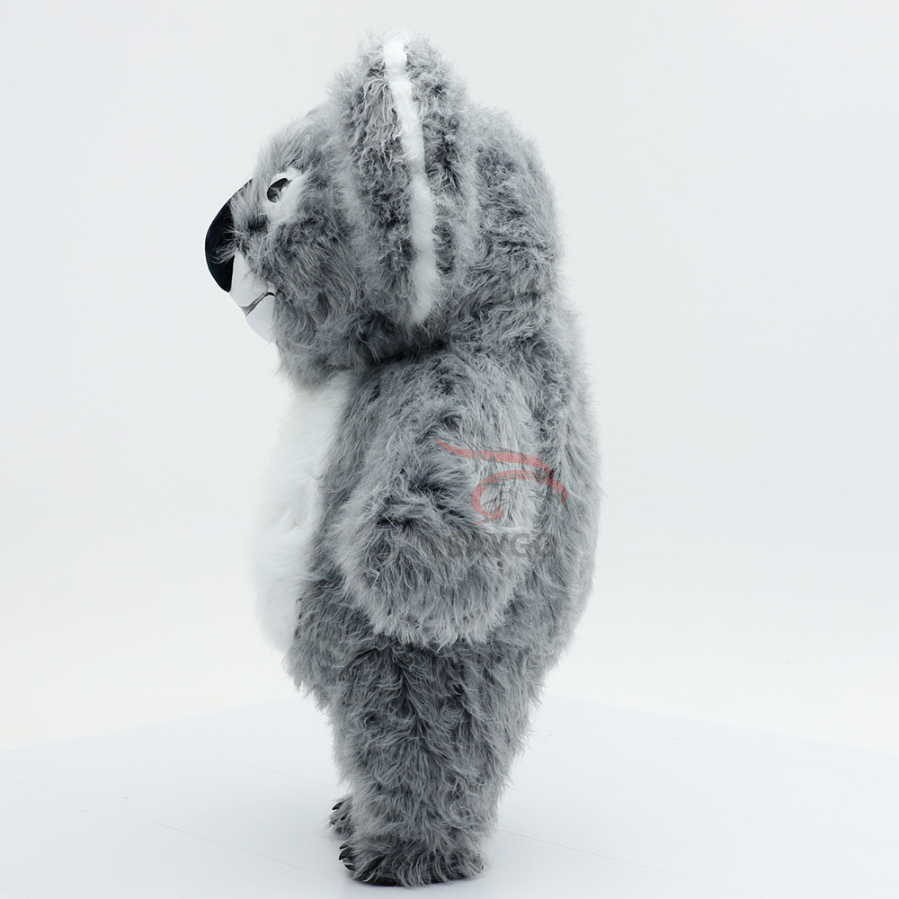 Grey Koala Bear Costume Furry Inflatable 2.6m Koala Mascot Costume for Zoo Events Rental,Big Mascot,Custom Made Grey Koala Bear Costume Furry Inflatable 2.6m Koala Mascot Costume for Zoo Events Rental