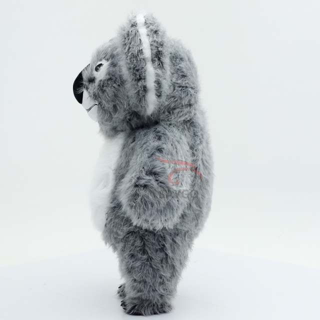 Grey Koala Bear Costume Furry Inflatable 2.6m Koala Mascot Costume for Zoo Events Rental,Big Mascot,Custom Made Grey Koala Bear Costume Furry Inflatable 2.6m Koala Mascot Costume for Zoo Events Rental