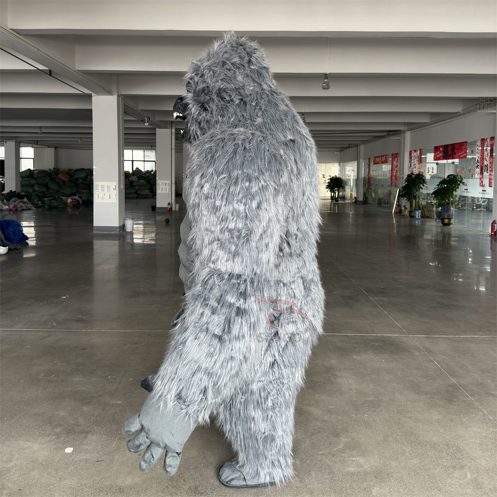Grey Upright  King Kong Realistic Ape Inflatable Gorilla Anime Cosplay Mascot Costume Theme Fancy Dress,Big Mascot,Hot 2.6m and 3m Inflatable King Kong Realistic Ape Inflatable Gorilla Anime Cosplay Mascot Costume Theme Fancy Dress