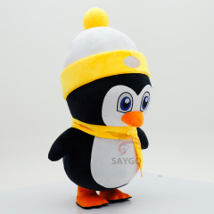 Yellow Scarf Penguin Commercial Factory Price 2m/2.6m Walking Plush Penguin Mascot Costume Adult Inflatable Cartoon Halloween Anime,Big Mascot,2025 Saygo Commercial Factory Price 2m/2.6m Walking Plush Penguin Mascot Costume Adult Inflatable Cartoon Halloween Anime