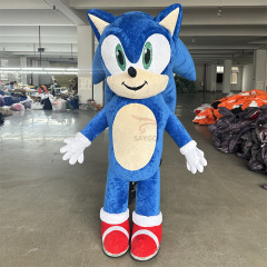 Sonic Mascot Costume Party Show Giant Plush Inflatable Adult Party Event Mascot Cartoon Character Costume,Big Mascot,Sonic Mascot Costume Party Show Giant Plush Inflatable Adult Party Event Mascot Cartoon Character Costume