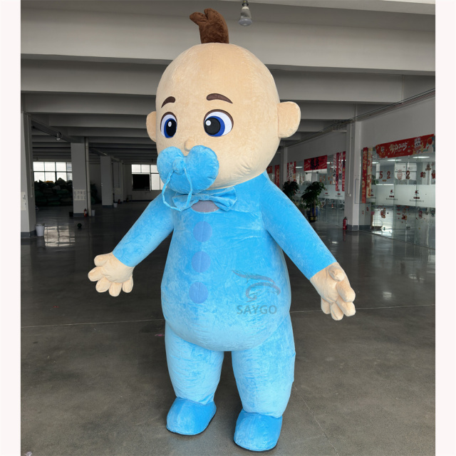 Adorable Blue Baby Boss Mascot Costumes Customize Inflatable Plush boss Baby Boy Doll Mascot Costume 2m for Sale,Big Mascot,Adorable Blue Baby Boss Mascot Costumes Customize Inflatable Plush boss Baby Boy Doll Mascot Costume 2m for Sale