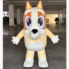 Bluey Cosplay Mascotte Inflatable Giant 2M/2.6M Inflatable Mascot Costume,Big Mascot,Bluey Cosplay Mascotte Inflatable Giant 2M/2.6M Inflatable Mascot Costume