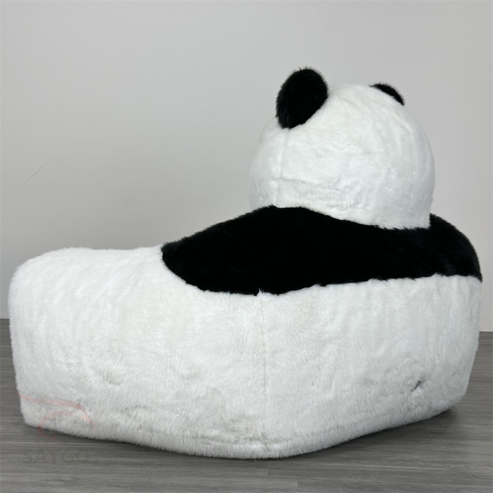 Double Seat Panda Sofa Furry Fibre Leather Sofa Couch for Soft Rest Sofa Bed Furniture,Big Mascot,Family Child Paradise Panda Sofa Chair 1 Person Set Furry Fibre Leather Sofa Couch for Soft Rest Sofa Bed Furniture for Sale