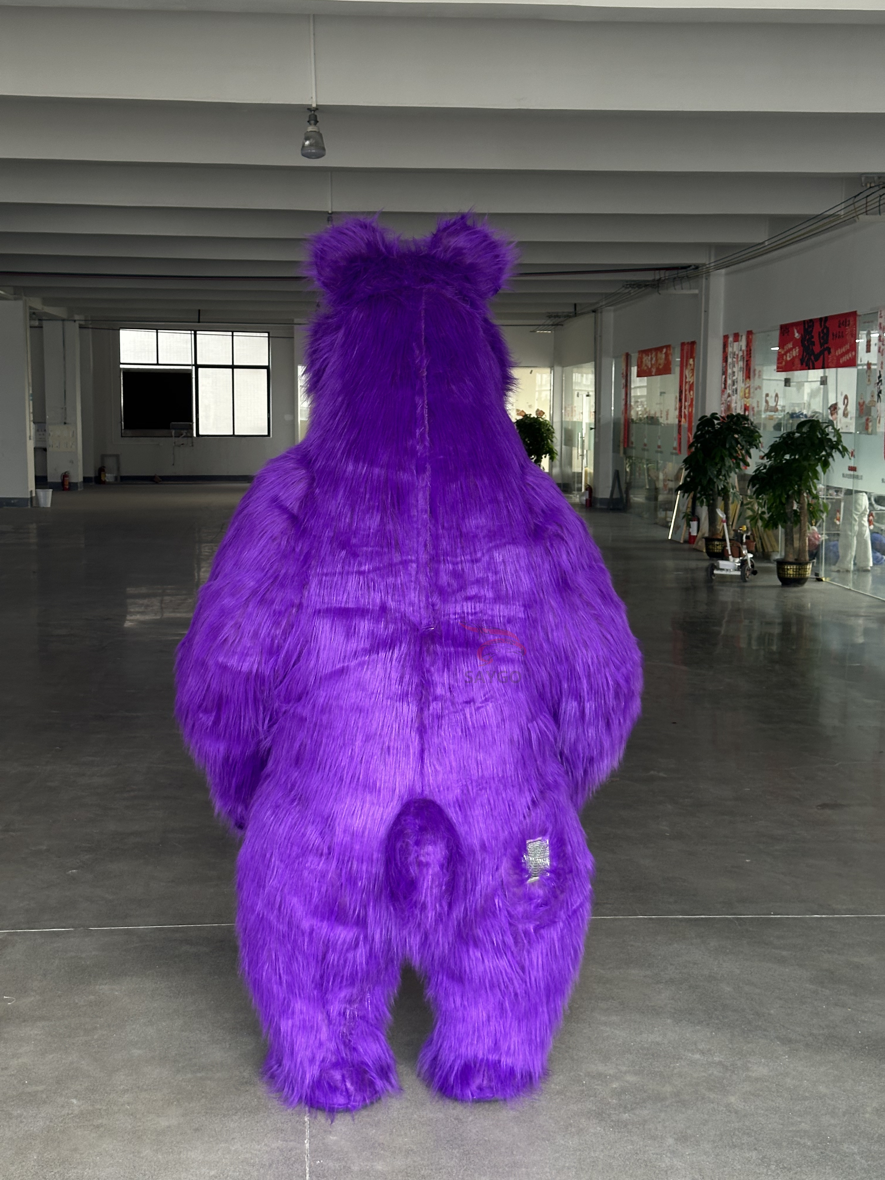 Dark Purple Masha Bear Cosplay Mascotte Inflatable Giant 2M/2.6M Inflatable Mascot Costume in Stock Brown Bear Costume for Sale,Big Mascot,Dark Purple Masha Bear Cosplay Mascotte Inflatable Giant 2M/2.6M Inflatable Mascot Costume in Stock Brown Bear Costume for Sale