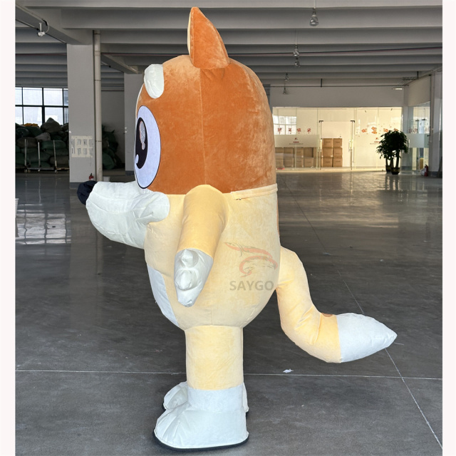 Bluey Cosplay Mascotte Inflatable Giant 2M/2.6M Inflatable Mascot Costume,Big Mascot,Bluey Cosplay Mascotte Inflatable Giant 2M/2.6M Inflatable Mascot Costume