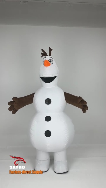 2.6m Olaf Frozen Mascot Costume Party Show Giant Plush Inflatable Adult Party Event Mascot Cartoon Fancy Dress Character Costume,Big Mascot,Olaf Frozen Mascot Costume Party Show Giant Plush Inflatable Adult Party Event Mascot Cartoon Fancy Dress Character Costume