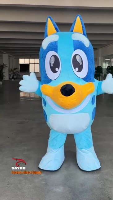 Bluey Bingo Cosplay Mascotte Inflatable Giant 2M/2.6M Inflatable Mascot Costume,Big Mascot,Bluey Bingo Cosplay Mascotte Inflatable Giant 2M/2.6M Inflatable Mascot Costume
