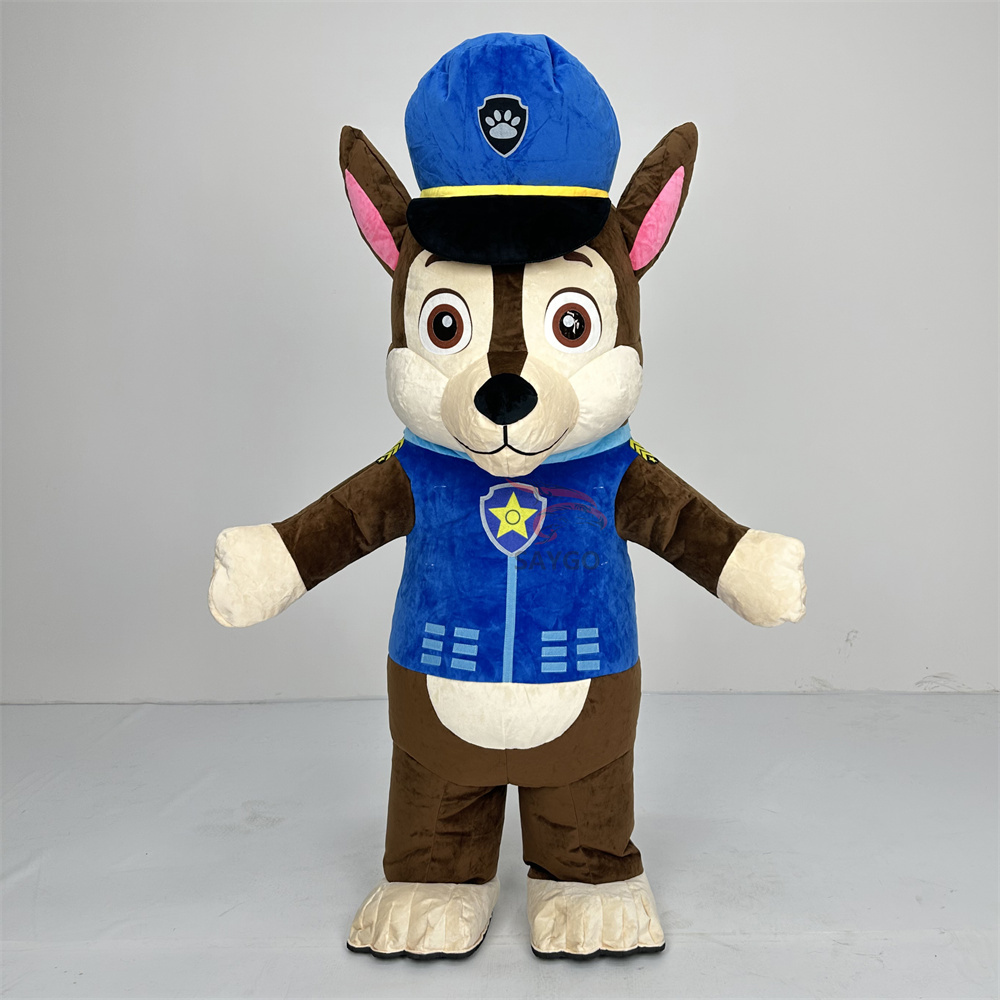 Up Right Chase Paw Patrol Dog Anime Party Adult Dress Blow up Popular Cartoon Character Inflatable Mascot Costume,Big Mascot,Up Right Chase Paw Patrol Dog Anime Party Adult Dress Blow up Popular Cartoon Character Inflatable Mascot Costume