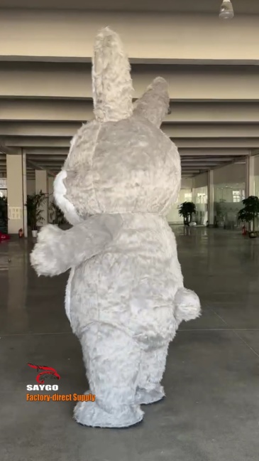 Grey Bunny Inflatable Mascot Costume Cartoon Characters Mascots Clothing Customize Oem,Big Mascot,Dark Grey Inflatable Teddy Bear Panda Monkey Hulk Mascot Costume Cartoon Characters Mascots Clothing Customize Oem