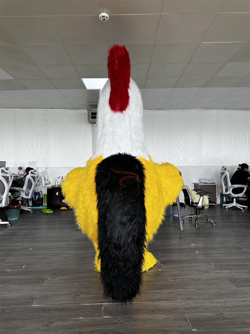 Yellow Rooster  Mascot Costumes Cartoon Character Mascot Premium Quality Animatronic Costume,Big Mascot,High Quality White Chicken Mascot Costumes Yellow Rooster Cartoon Character Mascot Premium Quality Animatronic Costume