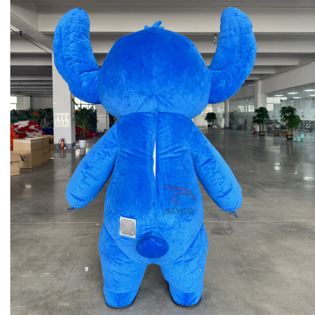 Stitch Mascot Costume Party Show Giant Plush Inflatable Adult Party Event Mascot Cartoon Fancy Dress Character Costume,Big Mascot,Stitch Mascot Costume Party Show Giant Plush Inflatable Adult Party Event Mascot Cartoon Fancy Dress Character Costume