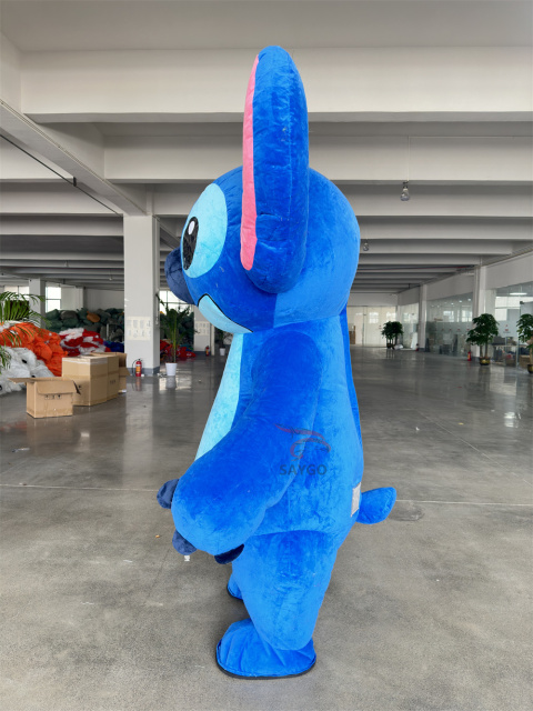 Stitch Mascot Costume Party Show Giant Plush Inflatable Adult Party Event Mascot Cartoon Fancy Dress Character Costume,Big Mascot,Stitch Mascot Costume Party Show Giant Plush Inflatable Adult Party Event Mascot Cartoon Fancy Dress Character Costume