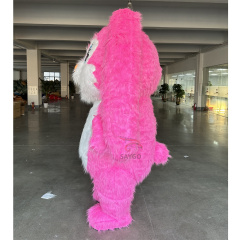 Rose Red Long Ear Bunny Custom Inflatable Mascot Costume Plush Adult Rabbit Suit for Parties Easter Bunny Character Helmet Accessory,Big Mascot,Rose Red Long Ear Bunny Custom Inflatable Mascot Costume Plush Adult Rabbit Suit for Parties Easter Bunny Character Helmet Accessory
