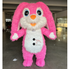 Rose Red Long Ear Bunny Custom Inflatable Mascot Costume Plush Adult Rabbit Suit for Parties Easter Bunny Character Helmet Accessory,Big Mascot,Rose Red Long Ear Bunny Custom Inflatable Mascot Costume Plush Adult Rabbit Suit for Parties Easter Bunny Character Helmet Accessory