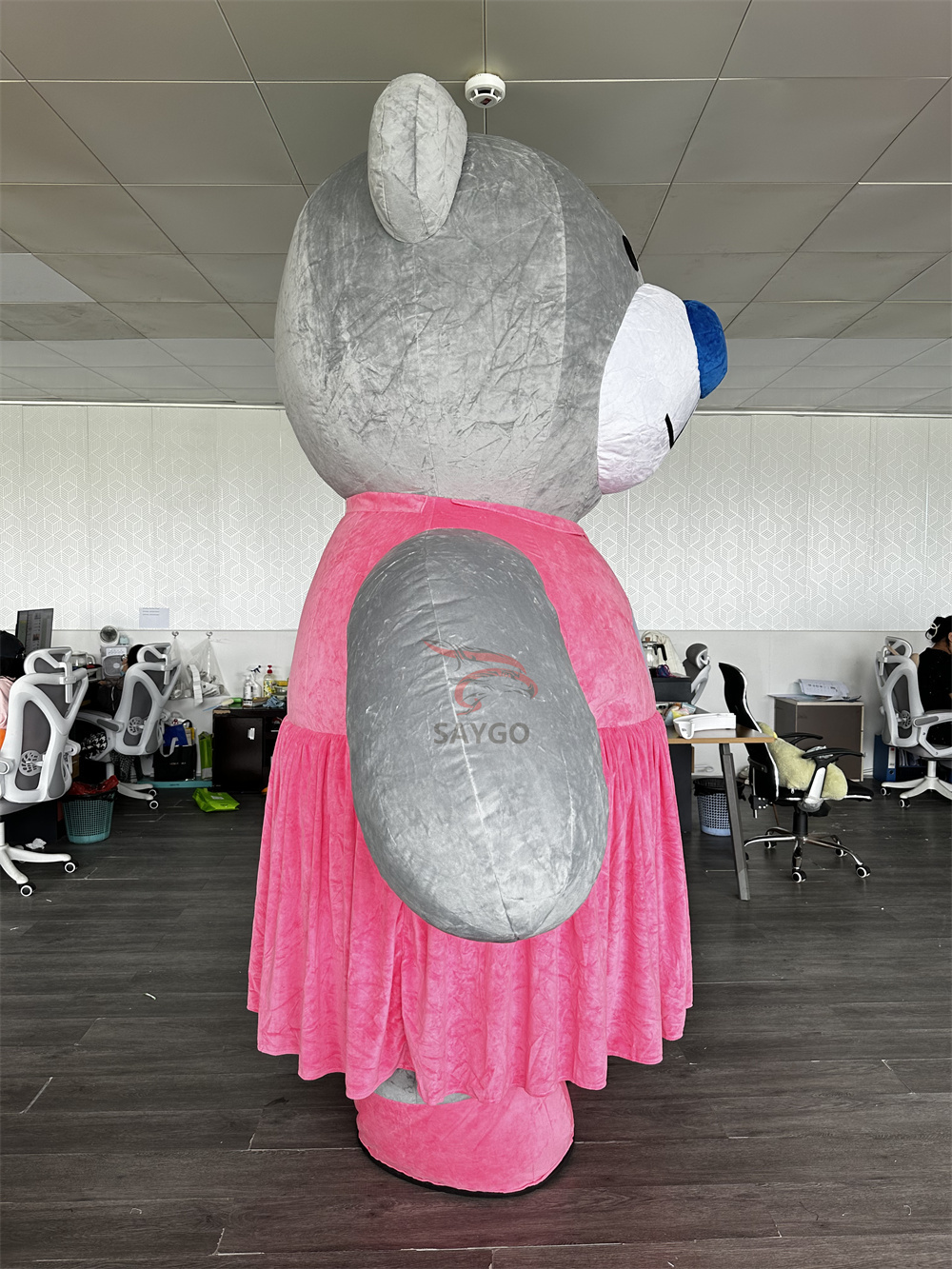 Dress Teddy Bear Inflatable Giant Walking Tuxedo Teddy Bear Mascot Costume Wedding Party Cosplay & Festival Event Dress for Adults for Halloween,Big Mascot,Inflatable Giant Walking Tuxedo Teddy Bear Mascot Costume Wedding Party Cosplay & Festival Event Dress for Adults for Halloween