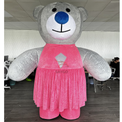 Dress Teddy Bear Inflatable Giant Walking Tuxedo Teddy Bear Mascot Costume Wedding Party Cosplay & Festival Event Dress for Adults for Halloween,Big Mascot,Inflatable Giant Walking Tuxedo Teddy Bear Mascot Costume Wedding Party Cosplay & Festival Event Dress for Adults for Halloween