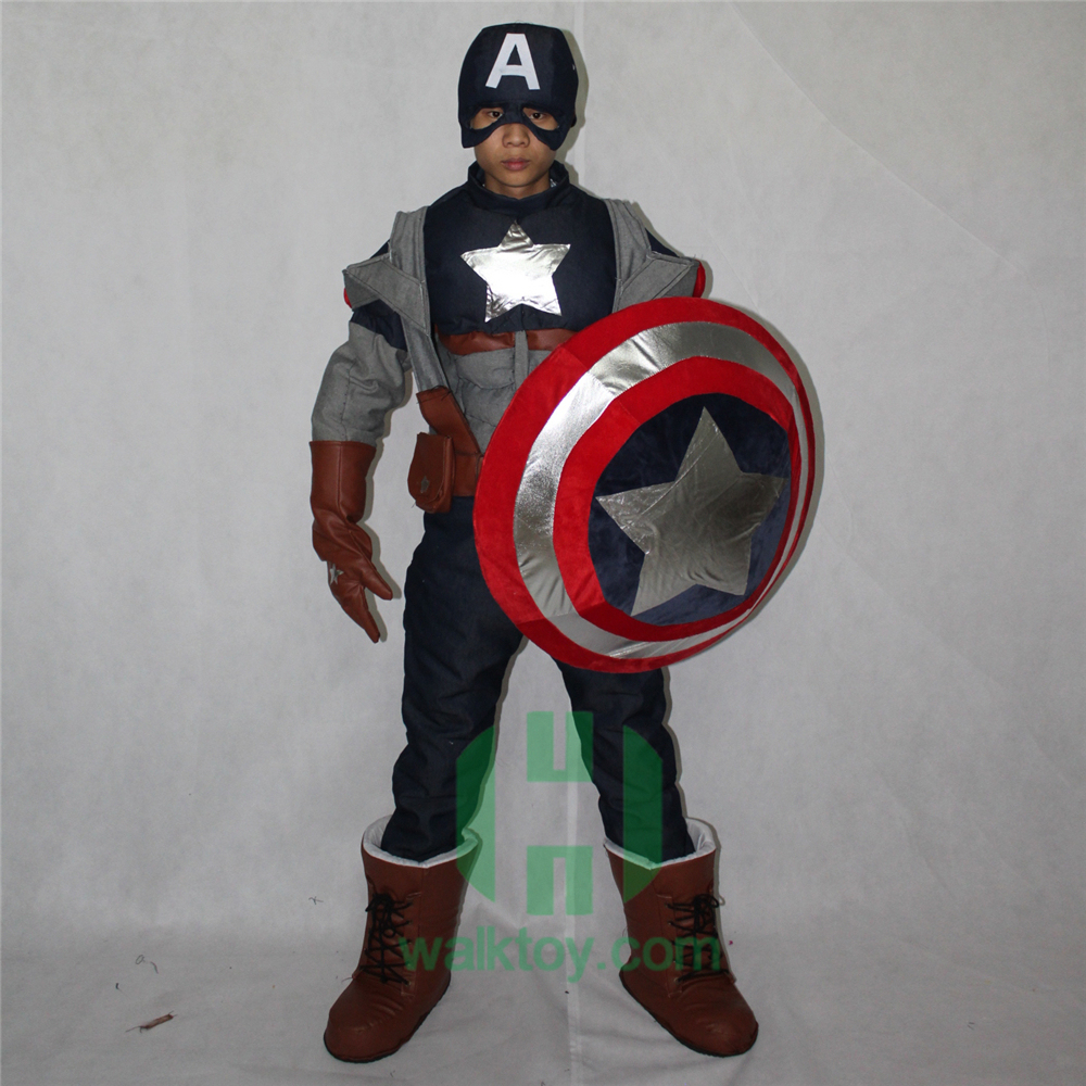 Captain American  EVA Cosplay Costume Festivals Carnivals Christmas Party Halloween Parade Plush Cartoon Character Mascot Costume for Shopping Mall Events,Schoole Events,Performance,Big Mascot,Captain American  EVA Cosplay Costume Festivals Carnivals Christmas Party Halloween Parade Plush Cartoon Character Mascot Costume for Shopping Mall Events,Schoole Events,Performance