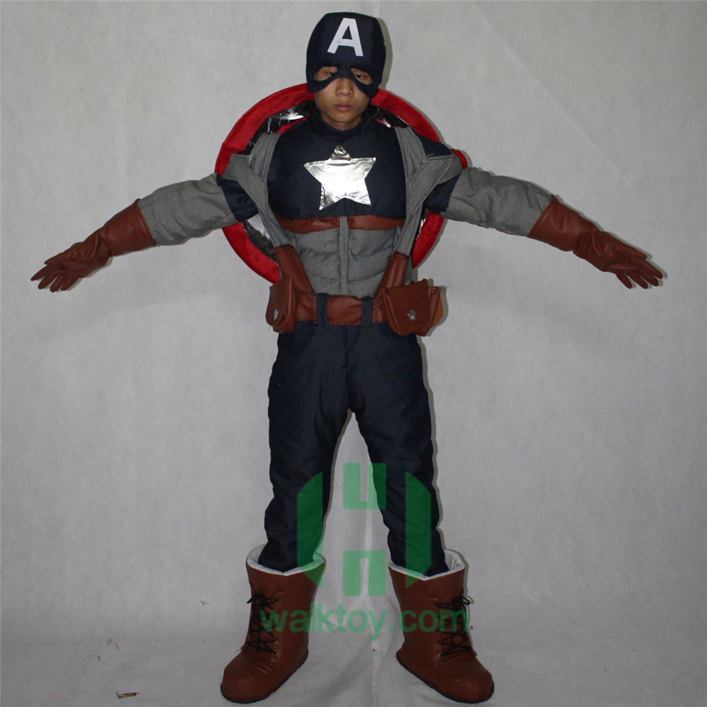 Captain American  EVA Cosplay Costume Festivals Carnivals Christmas Party Halloween Parade Plush Cartoon Character Mascot Costume for Shopping Mall Events,Schoole Events,Performance,Big Mascot,Captain American  EVA Cosplay Costume Festivals Carnivals Christmas Party Halloween Parade Plush Cartoon Character Mascot Costume for Shopping Mall Events,Schoole Events,Performance
