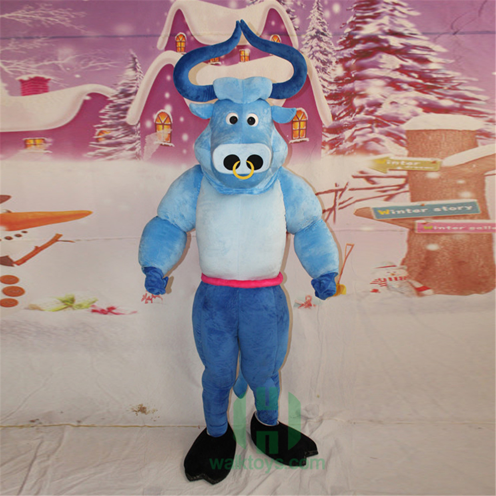 Blue Bull EVA Cosplay Costume Festivals Carnivals Christmas Party Halloween Parade Plush Cartoon Character Mascot Costume for Shopping Mall Events,Schoole Events,Performance,Big Mascot,Blue Bull EVA Cosplay Costume Festivals Carnivals Christmas Party Halloween Parade Plush Cartoon Character Mascot Costume for Shopping Mall Events,Schoole Events,Performance
