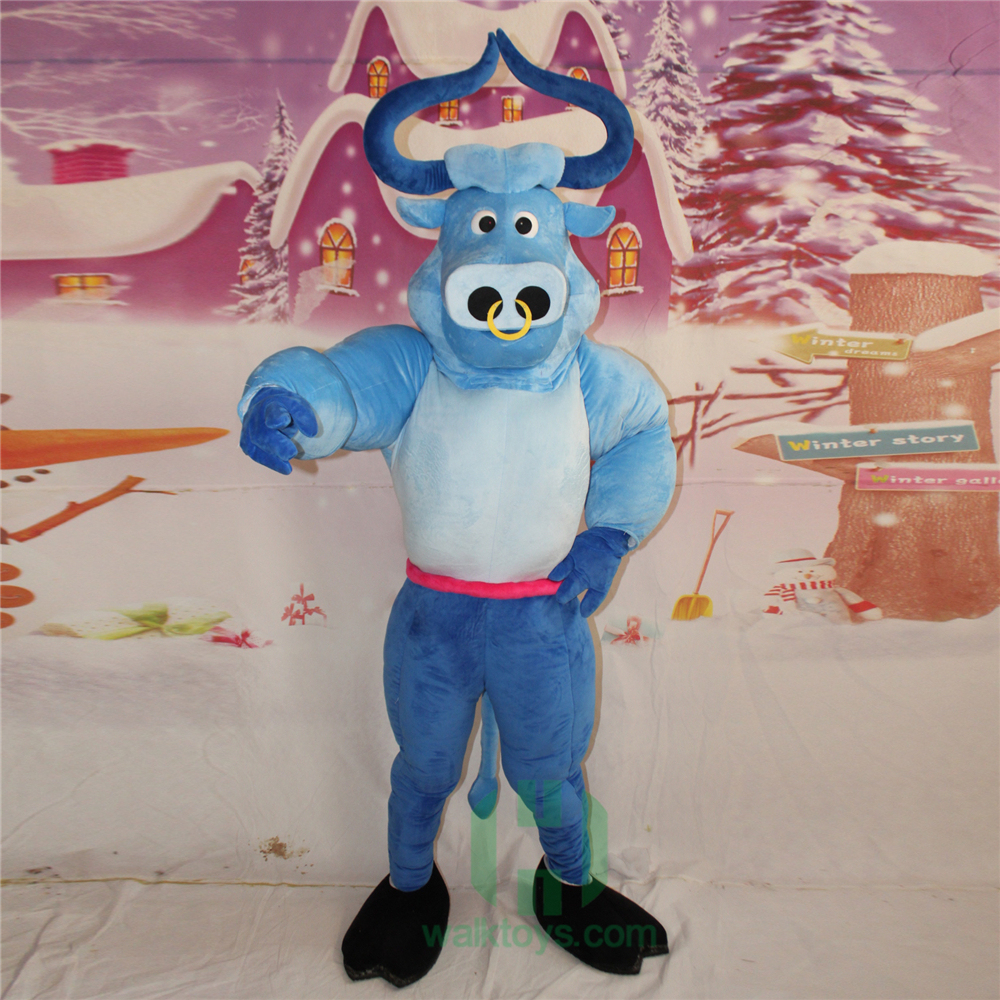 Blue Bull EVA Cosplay Costume Festivals Carnivals Christmas Party Halloween Parade Plush Cartoon Character Mascot Costume for Shopping Mall Events,Schoole Events,Performance,Big Mascot,Blue Bull EVA Cosplay Costume Festivals Carnivals Christmas Party Halloween Parade Plush Cartoon Character Mascot Costume for Shopping Mall Events,Schoole Events,Performance