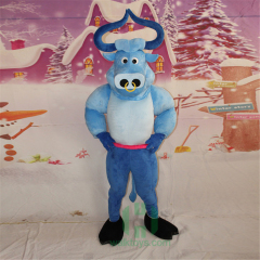 Blue Bull EVA Cosplay Costume Festivals Carnivals Christmas Party Halloween Parade Plush Cartoon Character Mascot Costume for Shopping Mall Events,Schoole Events,Performance,Big Mascot,Blue Bull EVA Cosplay Costume Festivals Carnivals Christmas Party Halloween Parade Plush Cartoon Character Mascot Costume for Shopping Mall Events,Schoole Events,Performance