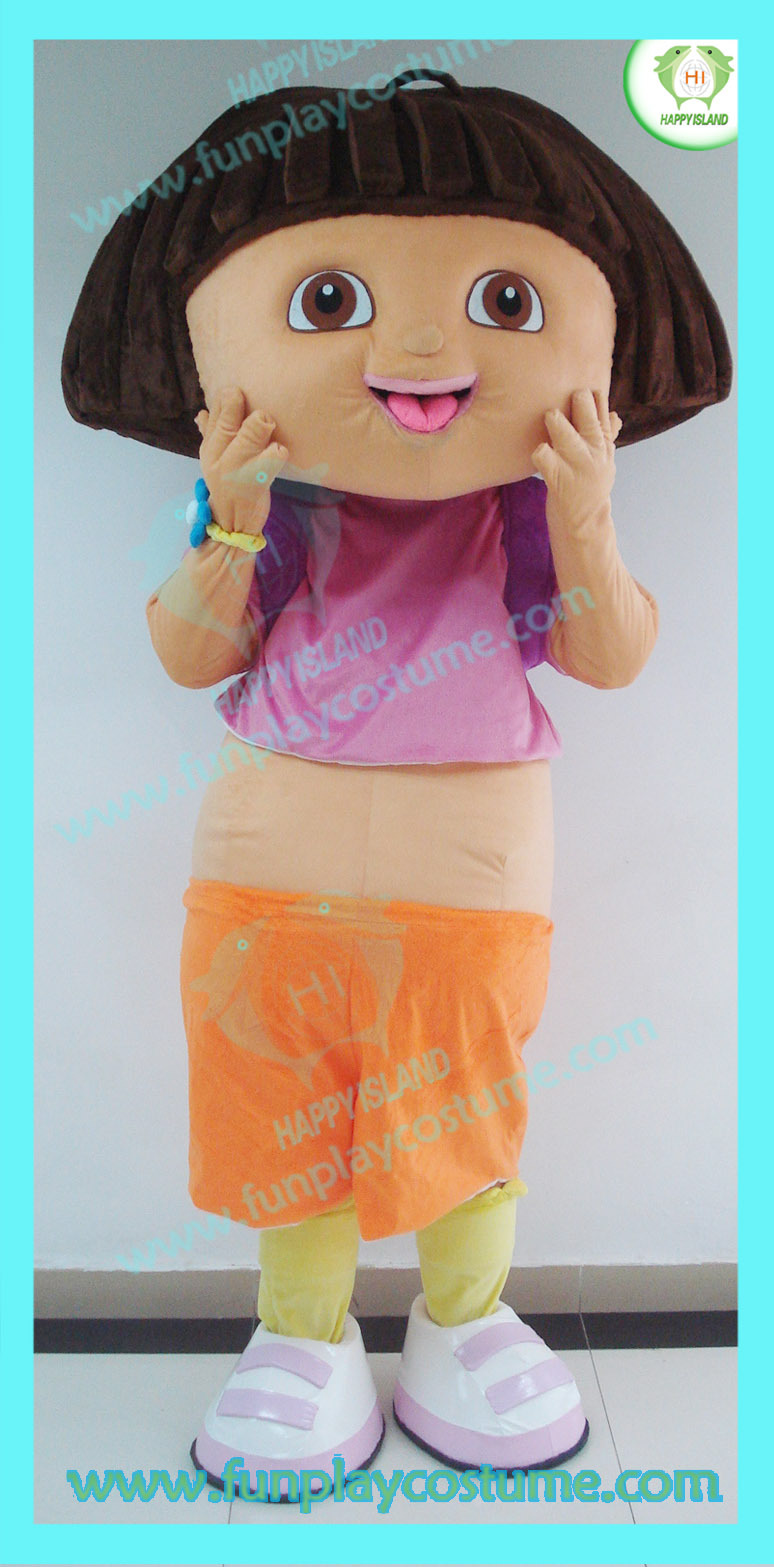 Dora Explorer Funny Adult Animal Cosplay Costume Festivals Carnivals Christmas Party Halloween Parade Plush Cartoon Character Mascot Costume for Shopping Mall Events,Schoole Events,Performance,Big Mascot,Dora Explorer Funny Adult Animal Cosplay Costume Festivals Carnivals Christmas Party Halloween Parade Plush Cartoon Character Mascot Costume for Shopping Mall Events,Schoole Events,Performance