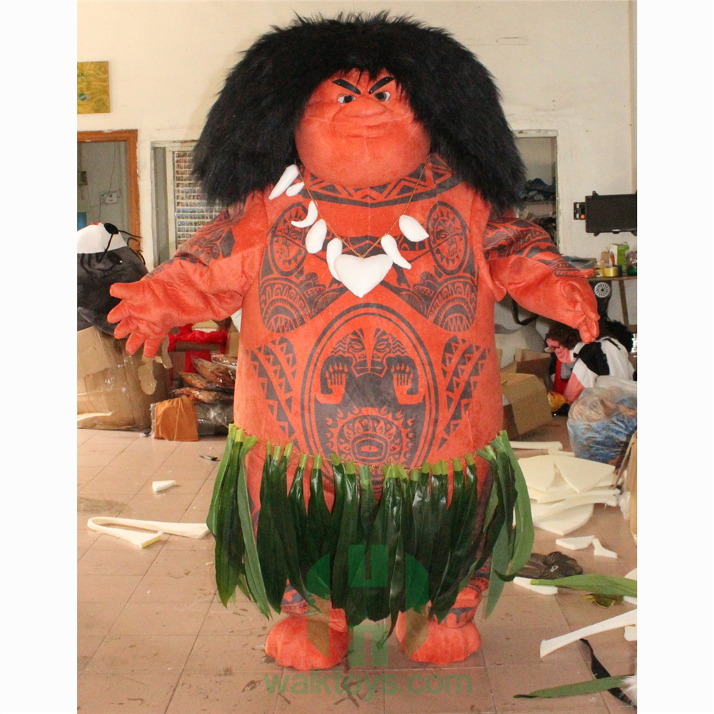 Maui Moana Cosplay Costume Festivals Carnivals Christmas Party Halloween Parade Plush Cartoon Character Mascot Costume for Shopping Mall Events,Schoole Events,Performance,Big Mascot,Maui Moana Cosplay Costume Festivals Carnivals Christmas Party Halloween Parade Plush Cartoon Character Mascot Costume for Shopping Mall Events,Schoole Events,Performance