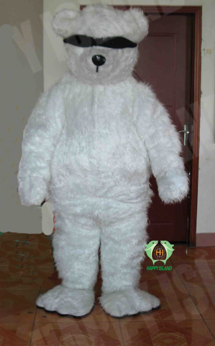 White Bear with Eye Cover EVA Cosplay Costume Festivals Carnivals Christmas Party Halloween Parade Plush Cartoon Character Mascot Costume for Shopping Mall Events,Schoole Events,Performance,Big Mascot,White Bear with Eye Cover EVA Cosplay Costume Festivals Carnivals Christmas Party Halloween Parade Plush Cartoon Character Mascot Costume for Shopping Mall Events,Schoole Events,Performance