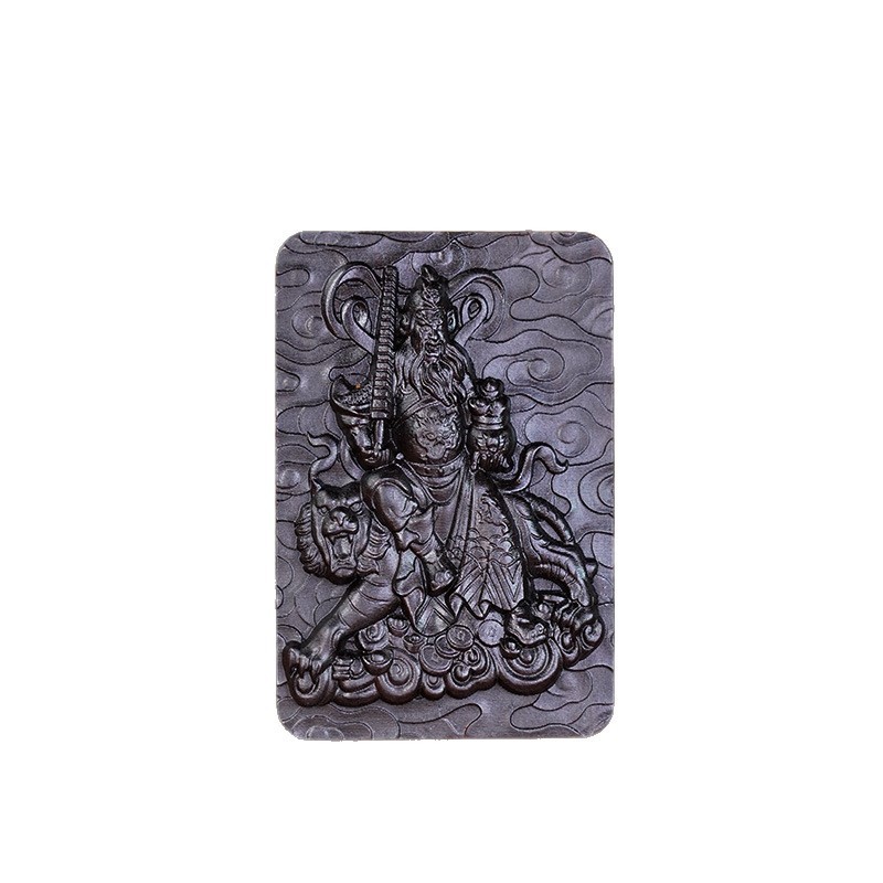 Dragon Tiger Mountain lightning strike jujube tree Jade God of Wealth Zhao Gongming pendant hanging ornament automobile hanging ornament hand carved charm listing