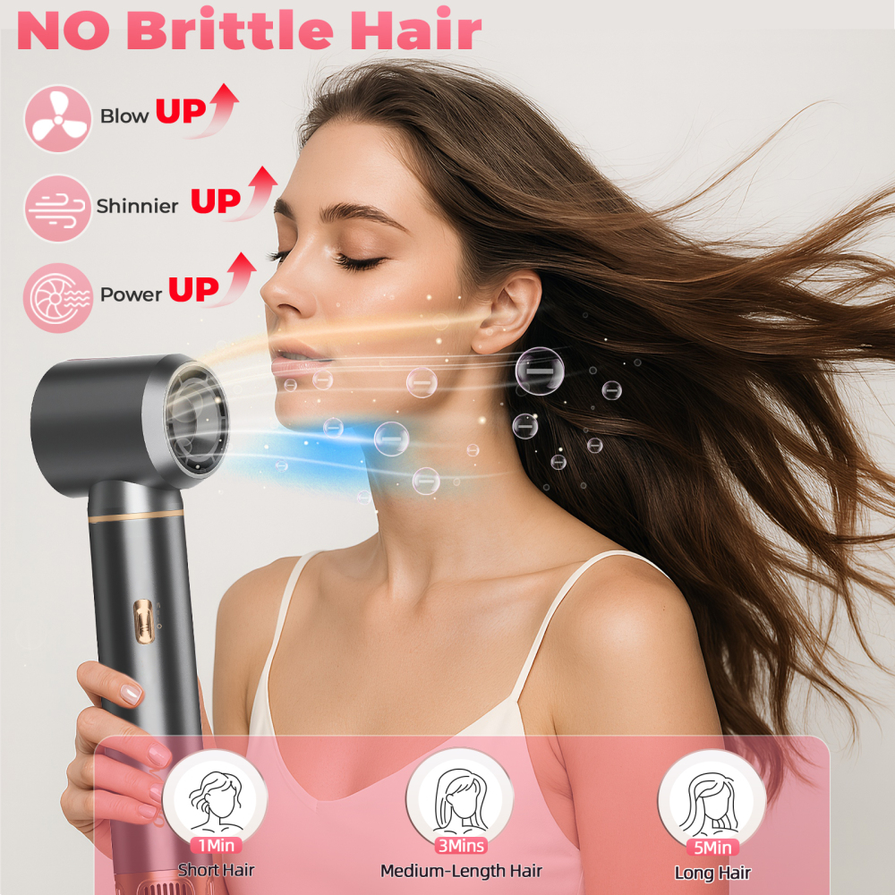 AVENHO 5 in 1 Hair Styler & Hot Air Brush - Air Curling Wrap with Negative Ion Technology, Hair Dryer Brush for Drying, Curling, Straightening & Styling, Hair Styling Tools at Home - Charcoal