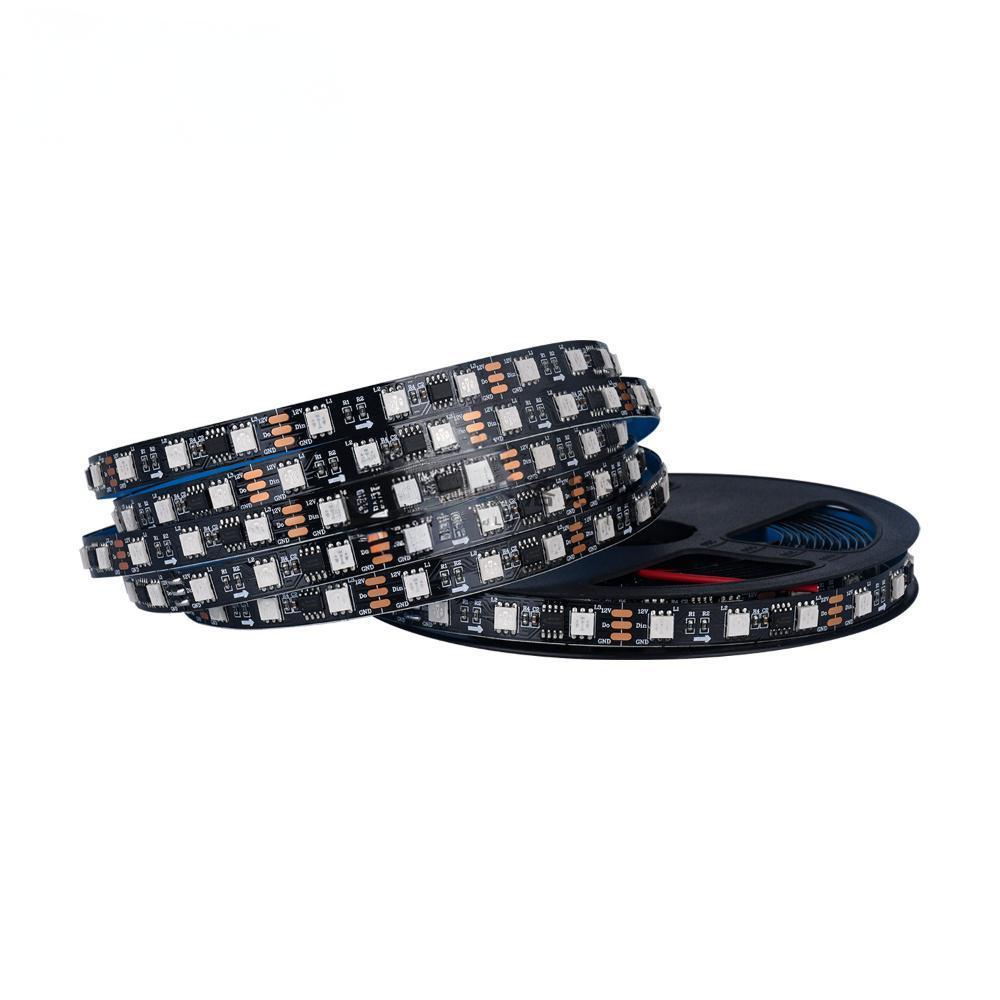 High Quality SM16703 Programmable RGB Iridescent Light Strip 20 Segments 60 Lights Black Bare Board Consumer Electronics,murenled,High Quality SM16703 Programmable RGB Iridescent Light Strip 20 Segments 60 Lights Black Bare Board Consumer Electronics