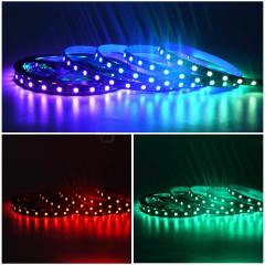 High Quality SM16703 Programmable RGB Iridescent Light Strip 20 Segments 60 Lights Black Bare Board Consumer Electronics,murenled,High Quality SM16703 Programmable RGB Iridescent Light Strip 20 Segments 60 Lights Black Bare Board Consumer Electronics