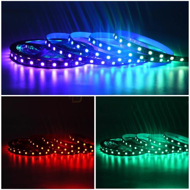 High Quality SM16703 Programmable RGB Iridescent Light Strip 20 Segments 60 Lights Black Bare Board Consumer Electronics,murenled,High Quality SM16703 Programmable RGB Iridescent Light Strip 20 Segments 60 Lights Black Bare Board Consumer Electronics