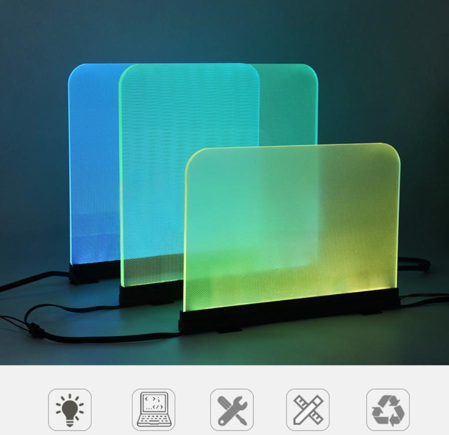 Engineering Quality Programmable Colorful Light Guide Plate Bar Nightclub New Colorful LED Light Guide Plate 1934,murenled,Engineering Quality Programmable Colorful Light Guide Plate Bar Nightclub New Colorful LED Light Guide Plate 1934