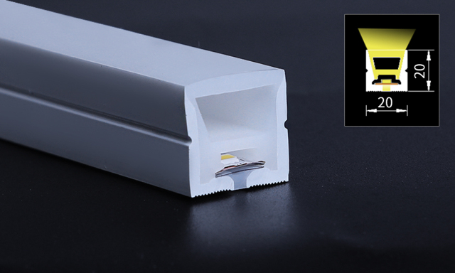 Wholesale W20*H20mm 24V/220V 8mm wide IP68 waterproof grade SMD2835 LED flexible silicone light strip, suitable for outdoor landscapes and home decoration, and can be freely cut.,murenled,IP68 LED Strip SMD2835 8mm 24V/220V Flexible Cuttable